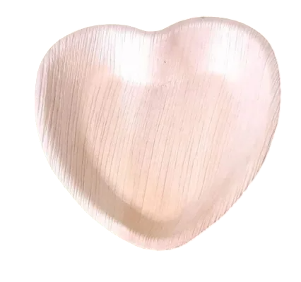 Heart Shape Palm Leaf Bowl image 0